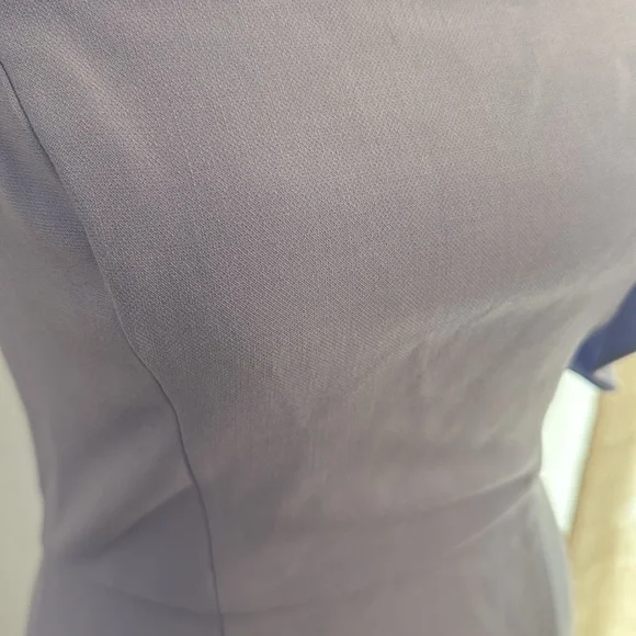 Women Plain Casual Mini Dress, Dusty Blue - Picture 9 of 9